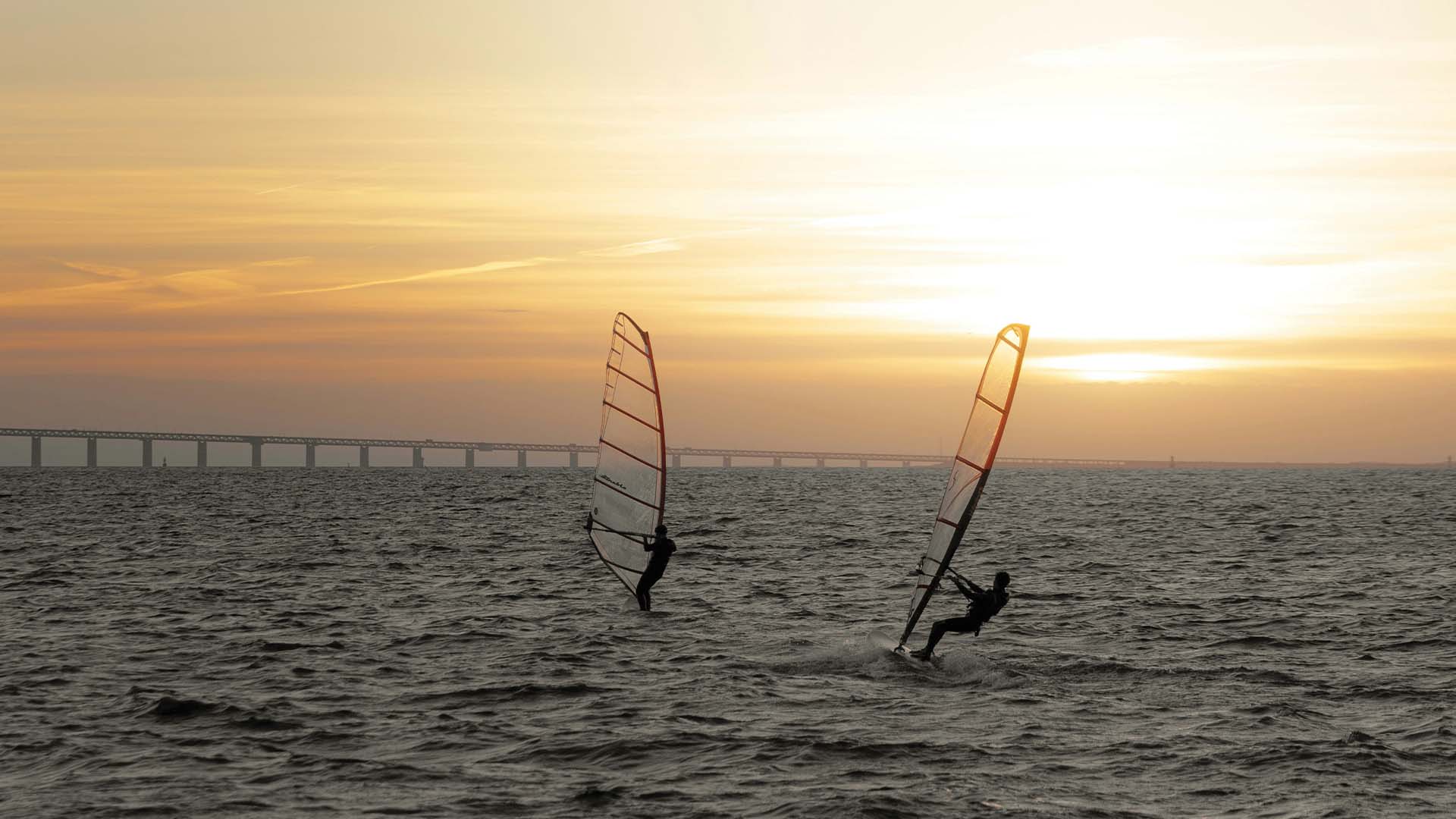 Malmö_Windsurfers_Øresund Bridge 